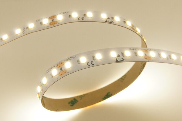Jednobarevný LED pásek 10W, 120LED, CRI>80, 10mm, 2OZ, 300LSE, 24VDC, 3 roky záruka Barva světla: Teplá bílá, 3000K