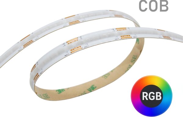 14W RGB COB LED pásek, 10mm, 576LED/m, 24VDC, IP20