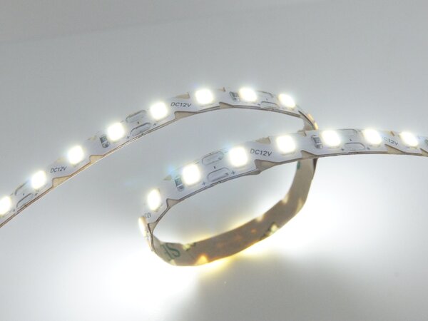 LED pásek OHEBNÝ 6mm 7,2W/m, 12V, IP20, 120LED/m, SMD2835, 6500K