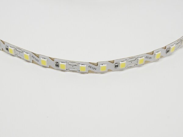 LED pásek OHEBNÝ 6mm 7,2W/m, 12V, IP20, 120LED/m, SMD2835, 6500K