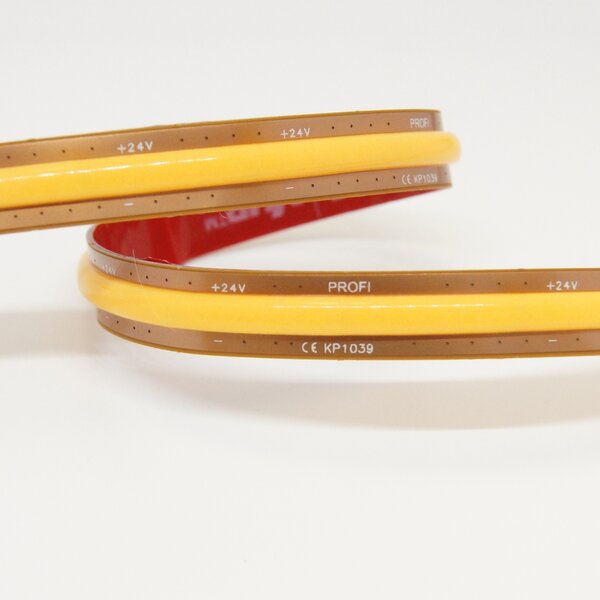 10W FREECUT COB LED pásek, 8mm, 24VDC, 528LED/m, Ra>90, IP20, 7let záruka Barva světla: Amber, 1800K