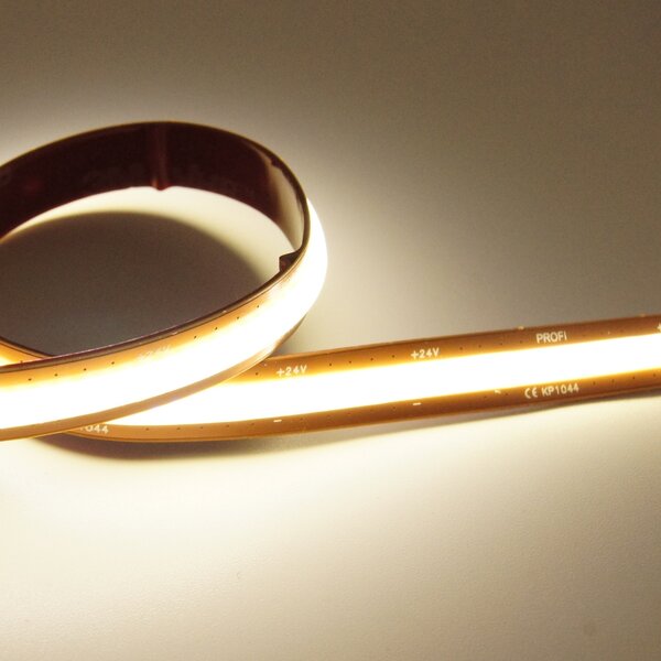 5W FREECUT COB LED pásek, 8mm, 24VDC, 528LED/m, Ra>90, IP20, 5let záruka Barva světla: Teplá bílá, 2700K