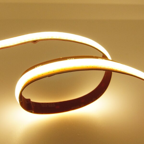 5W FREECUT COB LED pásek, 8mm, 24VDC, 528LED/m, Ra>90, IP20, 5let záruka Barva světla: Teplá bílá, 2700K