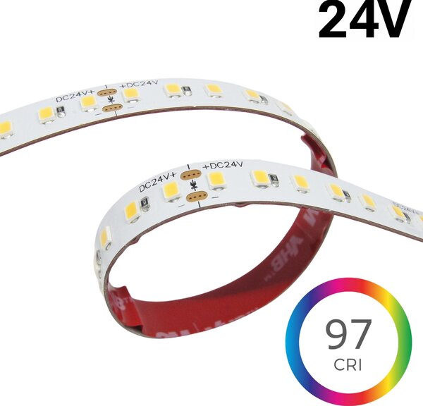 LED pásek SUNLIKE, 23W/m, 2050Lm/m, CRI97, 24V, 10mm, IP20 Barva světla: Neutrální bílá, 4000K