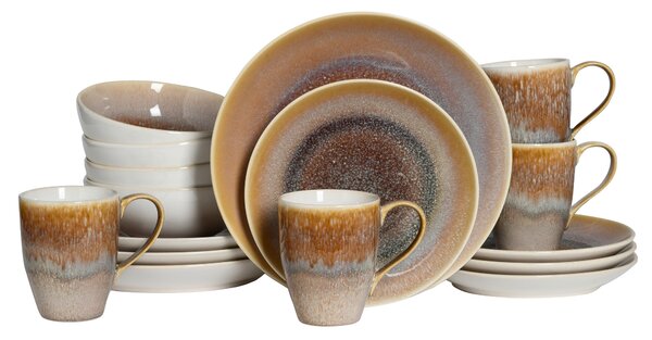 KOMBINOVANÁ SOUPRAVA, 16dílné, kamenina Creatable - Online Only nádobí, Online Only