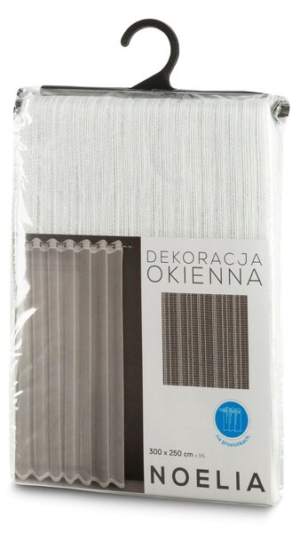 ZÁCLONA NA KROUŽCÍCH NOELIA 300 CM X 250 CM CM BÍLÁ