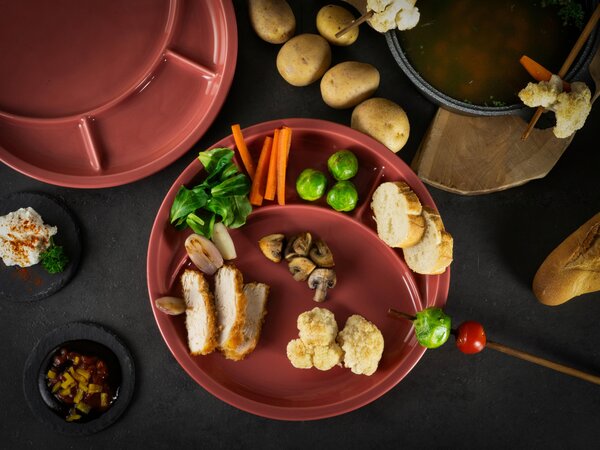 TALÍŘ NA FONDUE porcelán keramika 27 cm Creatable - Kolekce nádobí, Online Only