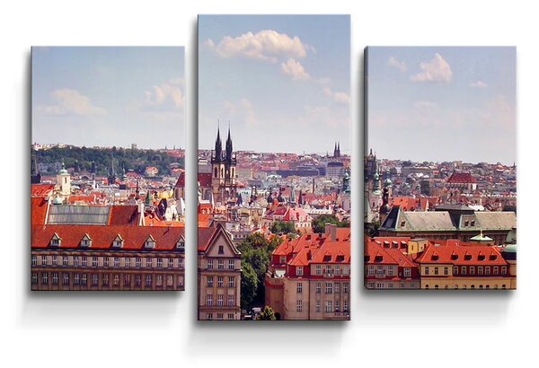 Sablio Obraz - 3-dílný Praha - 75x50 cm