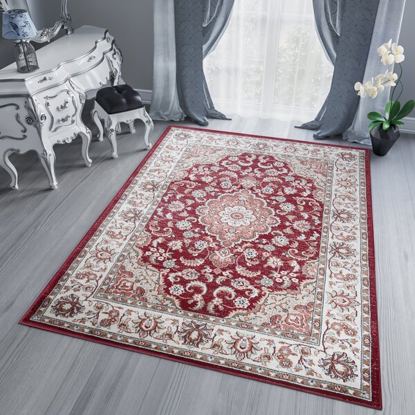 Makro Abra Kusový koberec klasický DUBAI Z287A červený Rozměr: 80x150 cm