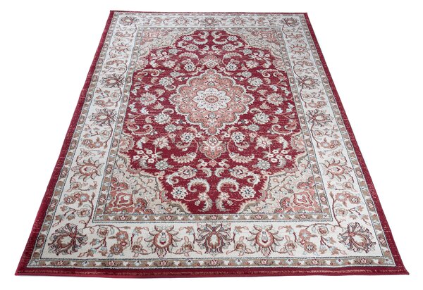 Makro Abra Kusový koberec klasický DUBAI Z287A červený Rozměr: 80x150 cm