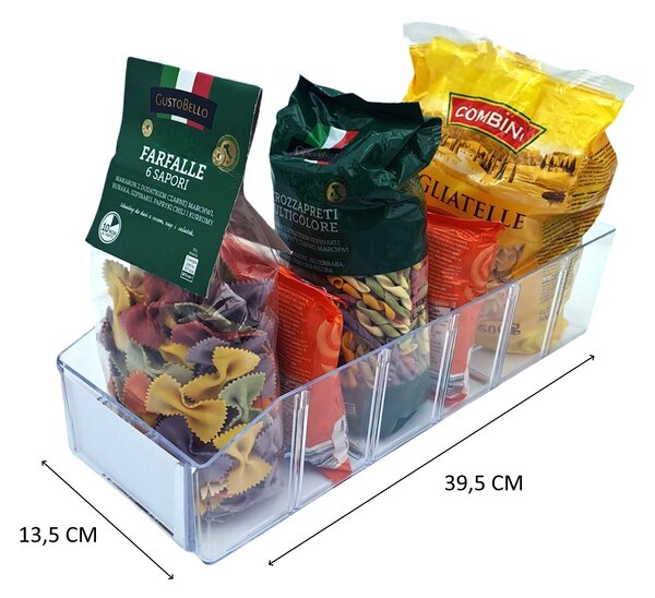 Usporadejto.cz Úložný box, ideální do spíže, s etiketou + 2 přepážky, BITO, 40x13cm