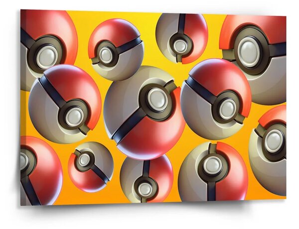 Sablio Obraz Pokemon ball Pattern - 150x110 cm
