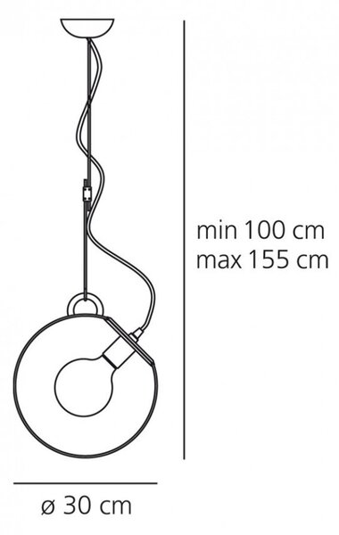Artemide designová závěsná svítidla Miconos Sospensione