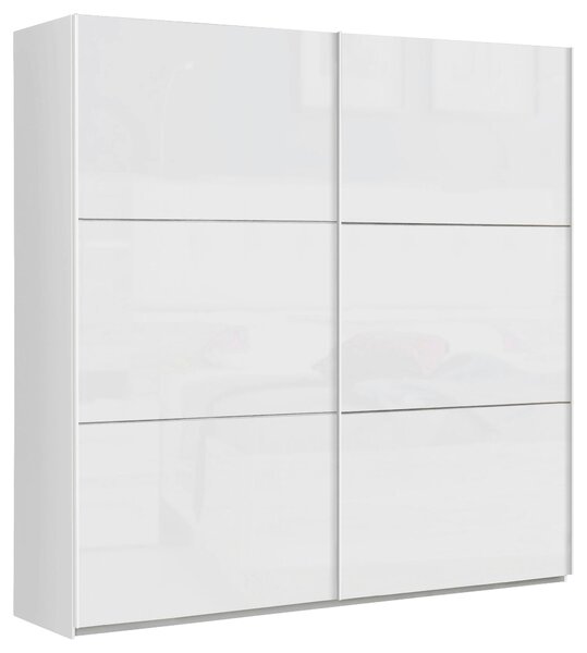 SKŘÍŇ S POSUVNÝMI DVEŘMI, bílá, vysoce lesklá bílá, 200,1/209,7/61,2 cm home24 - Šatní skříně