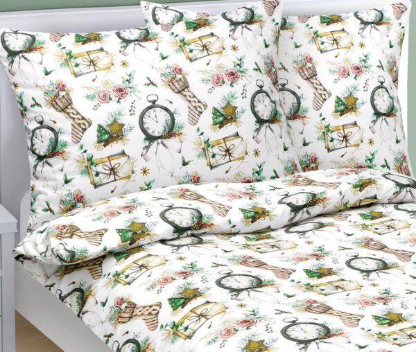 Bellatex Povlečení bavlněné Vánoce 140x200, 70x90 cm Vánoční čas