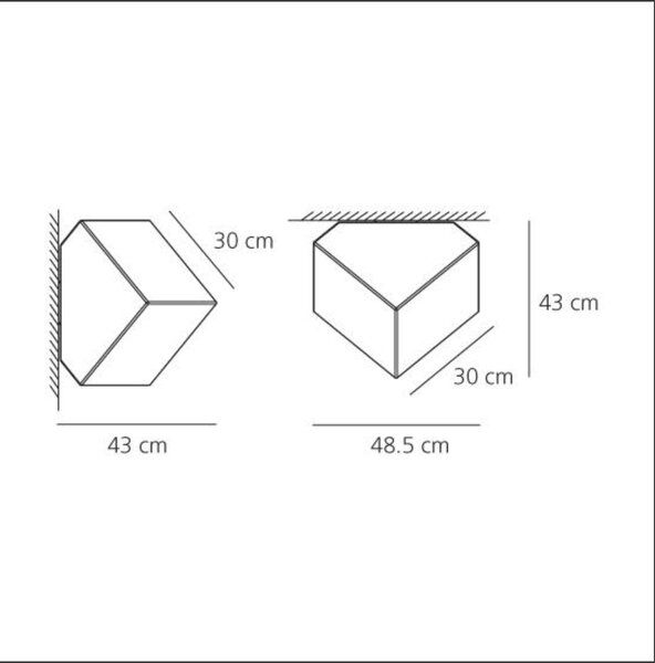 Artemide designová nástěnná svítidla Edge Parete