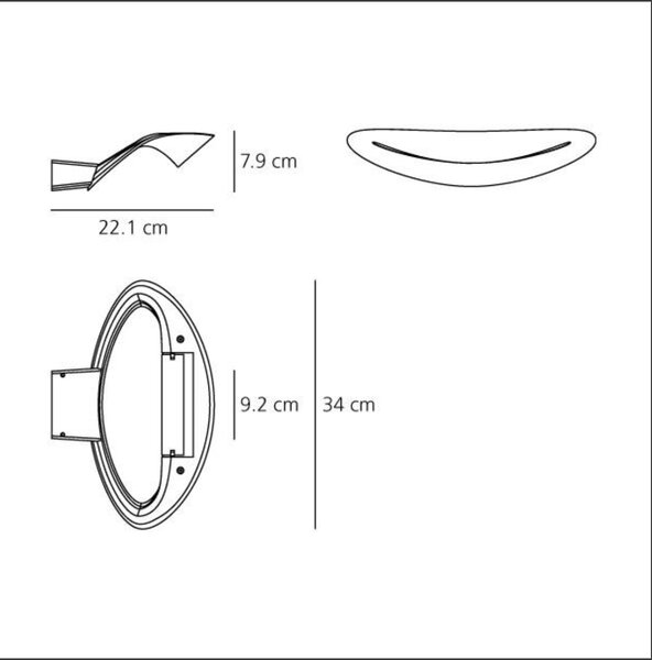 Artemide designová nástěnná svítidla Mesmeri