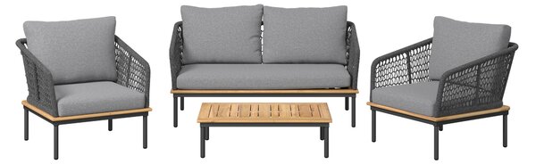 ZAHRADNÍ SADA 4dílné, dřevo, kov, plast, textil Ambia Garden