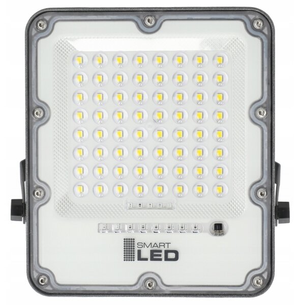 LED Stmívatelný solární reflektor LED/50W/3,2V 5000K 6000 mAh IP65 černá + DO