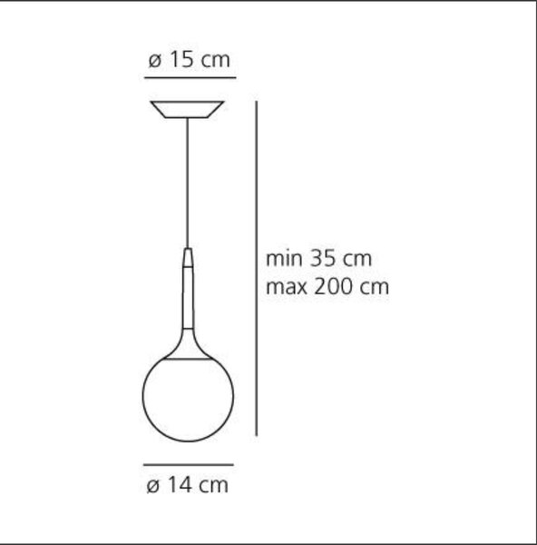 Artemide designová závěsná svítidla Castore Sospensione 14