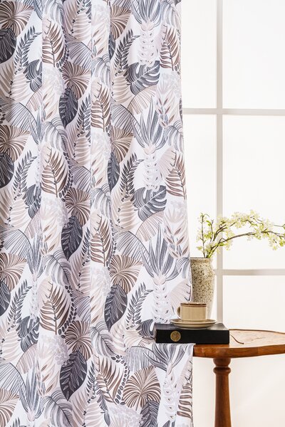 Designový závěs ALOFA 140x270 cm, vzorovaný Zavěšení: Řasící páska