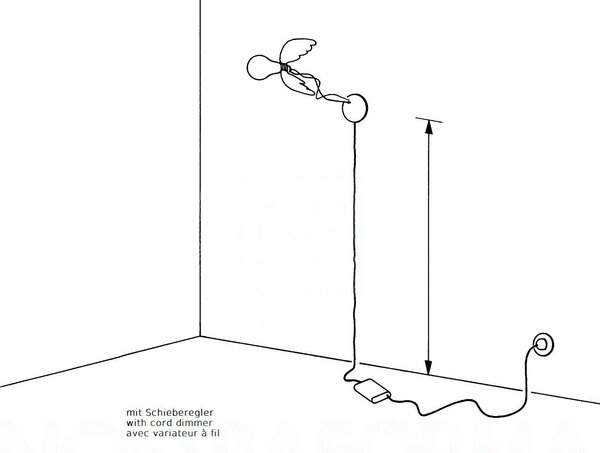 Ingo Maurer designová nástěnná svítidla Lucellino Wall