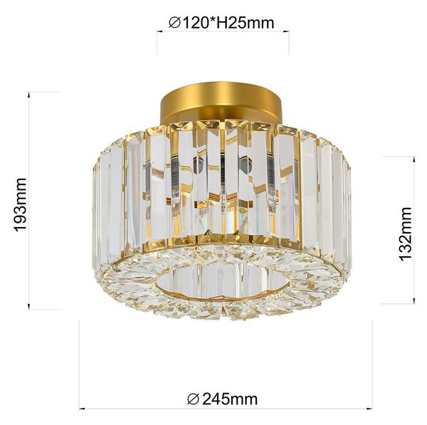 Light Prestige Galactico stropní světlo 1x15 W zlatá LP-2910/1C GD
