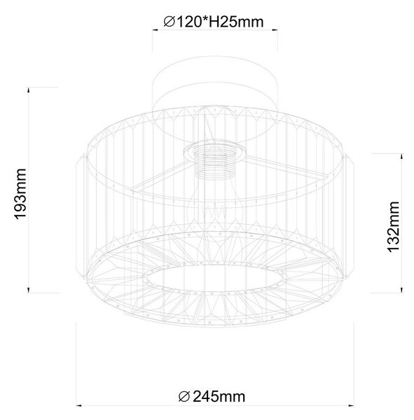 Light Prestige Galactico stropní světlo 1x15 W zlatá LP-2910/1C GD