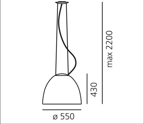 Artemide designová závěsná svítidla Nur Sospensione