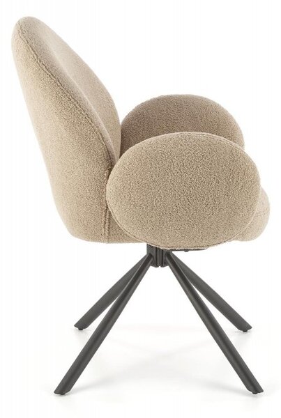 Halmar Otočná židle / křeslo K498 cappuccino
