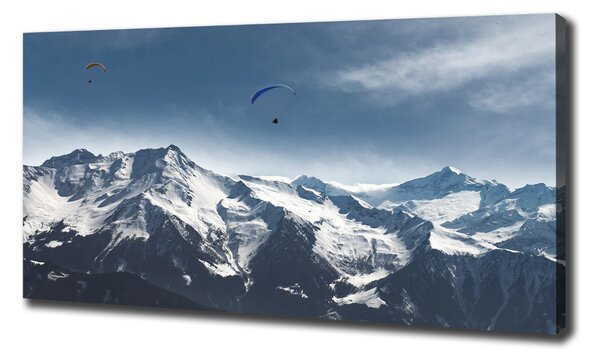 Foto obraz na plátně Paragliding Alpy oc-175499481
