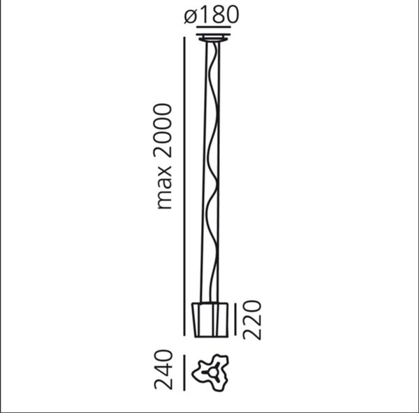 Artemide designová závěsná svítidla Logico Mini Sospensione