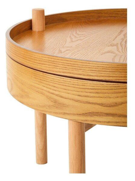 Kulatý odkládací stolek v dekoru borovice ø 60 cm Viborg – Premier Housewares