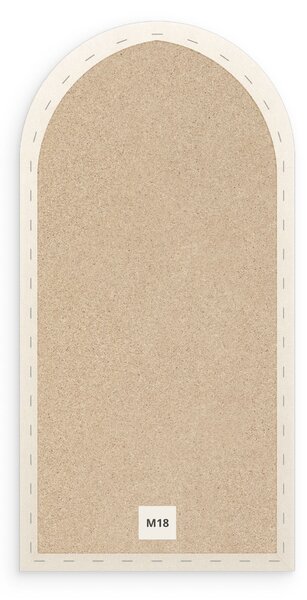 Sametový čalouněný panel - Oblouk - 30x100cm Farba: Krémová