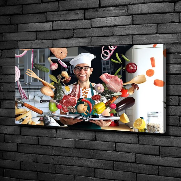 Foto obraz canvas Kuchař recept oc-179590171