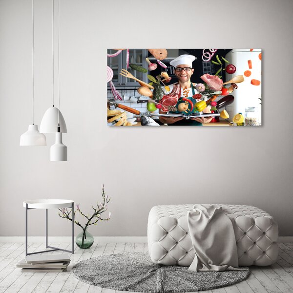 Foto obraz canvas Kuchař recept oc-179590171