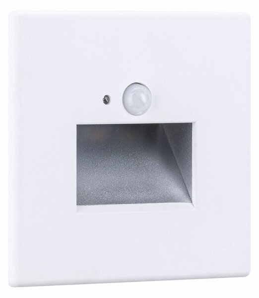 PAULMANN LED vestavné svítidlo do zdi Edge Quadro hranaté 80x80x42mm 1,2W 230V 2700K bílá