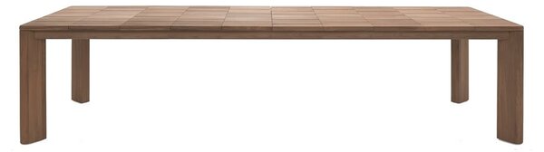 Roda Teakový rozkládací jídelní stůl Brick, Roda, obdélníkový 240-360x100x75 cm