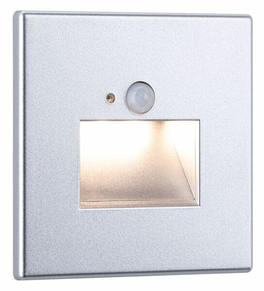 PAULMANN LED vestavné svítidlo do zdi Edge Quadro hranaté 80x80x42mm 1,2W 230V 2700K matný chrom