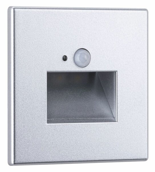 PAULMANN LED vestavné svítidlo do zdi Edge Quadro hranaté 80x80x42mm 1,2W 230V 2700K matný chrom