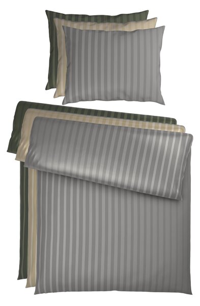 POVLEČENÍ, satén, barvy stříbra, 140/200 cm Dieter Knoll - Povlečení