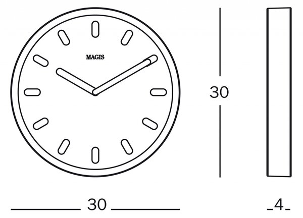 Magis nástěnné hodiny Tempo
