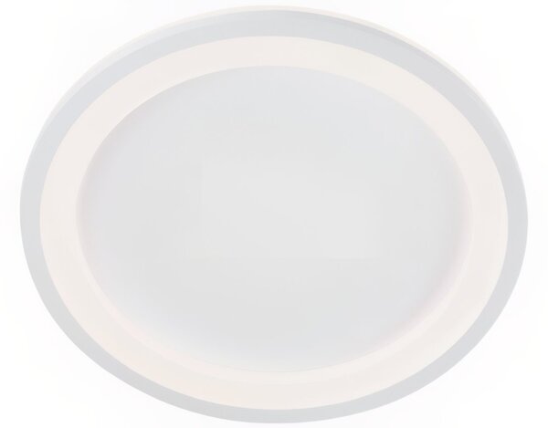 Bílé kovové stropní LED světlo Nova Luce Oggy 37 cm