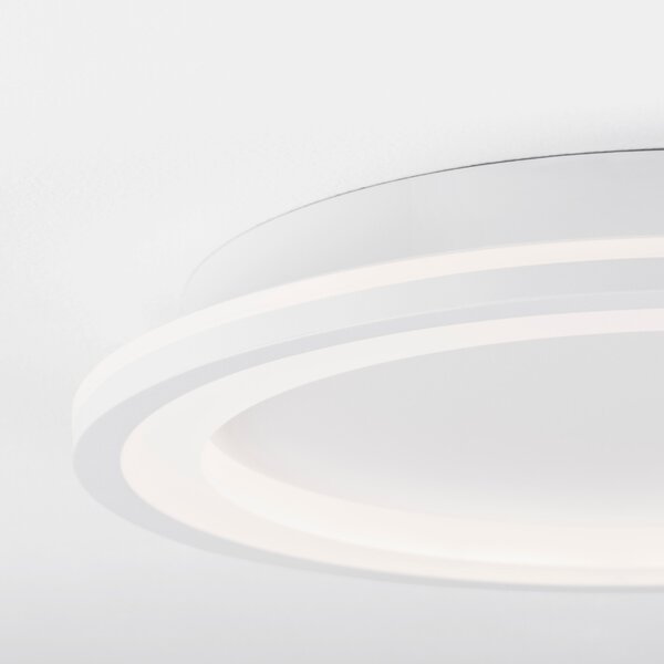 Bílé kovové stropní LED světlo Nova Luce Oggy 37 cm