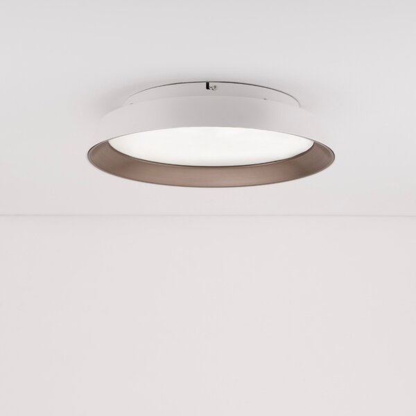 Bílé kovové stropní LED světlo Nova Luce Vela 45 cm