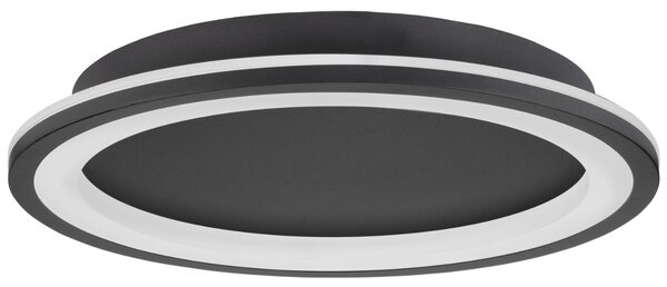 Černé kovové stropní LED světlo Nova Luce Oggy 37 cm