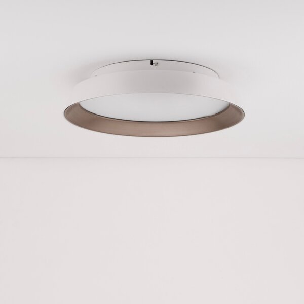Bílé kovové stropní LED světlo Nova Luce Vela 45 cm