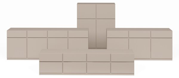 ŠIROKÁ KOMODA, béžová, 224,8/82,4/40 cm MID.YOU - Online Only komody, Online Only