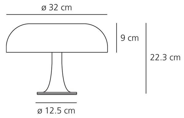 Artemide designové stolní lampy Nessino