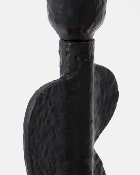 Kovový svícen Donna Black 20 cm